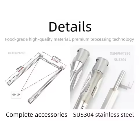 1PC Gas Burner Head SUS304 Gas Stove Burner 53*11*3cm Stainless Steel 304 Propane Gas Burner Head FO