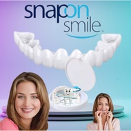 Snap On Smile Gigi Palsu 1 Set Atas Bawah Gigi Palsu Silikon Ori Untuk