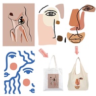 UV822 Abstract Face Line Art Patches for Clothes Thermal Stickers for Bag DIY Heat Transfer Patches 