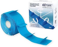 6D Tape 6D Tape, 1.9 x 16.4 ft (4.8 x 5 m), 1 Roll, Myofascial Release, Kinesio Tape with Tab, First