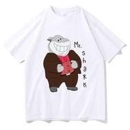 2025 New The BAD GUYS Mr.Shark Tshirt Funny Cute Summer T-shirt Men Casual Loose Short Sleeve s Coup