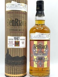 Benriach 1997 14 years Scotch Whisky 700ml King's Royal Hussars 限量 350支Cask 7592
