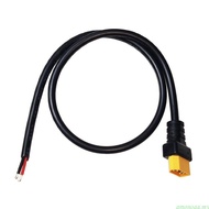 amonoqa 50cm 19 69in Long XT60 Connector Cable Male to Pigtail 2Pin Bare Wire for UAVs