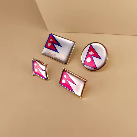 Nepal Flag Lapel Pins Badges