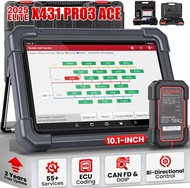 LAUNCH X431 PRO3 ACE Elite Bi-Directional Scan Tool HD Trucks Scan OEM Topology Map Online Coding & 
