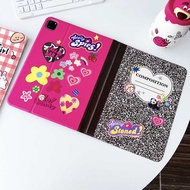 เคสไอแพด Pro11 2024 Air6 Air5 Gen9 10.2 Gen11 Air7 11 Pro12.9 22/21/20 Y2K เคส ipad Composition book