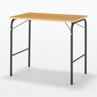 มูจิ โต๊ะพับขาเหล็กหน้าโต๊ะไม้ - MUJI Steel Pipe Folding Table Wooden Top (W80 x D50 x H70cm)