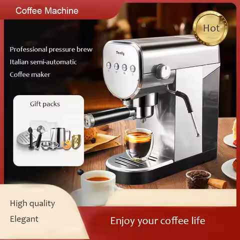 220V Italian-style Coffee Machine Home Use Coffee Maker Espresso Machine Coffee Making Machine