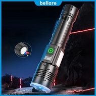 30W LED+COB High Power Flashlight Waterproof Super Bright Flashlight Power Display Powerful Flashlig