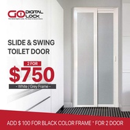 Slide and Swing Toilet Door Bundle Promotion