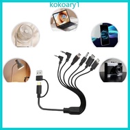 KOKO Fast Charges Cord 6 Connectors Type C Tiny USB Mini USB Port for Electronics