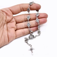 Mini Pocket Rosary Metal Benedict