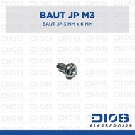 JP Bolt 3 mm x 6 mm M3/ / Bolt