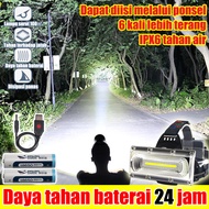 Menyala 10.000 meter senter tahan lama 50 jam senter terang jarak jauh Super Terang Cahaya Putih Wat