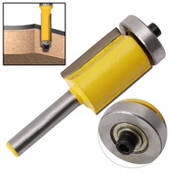 1Pc 3/4"W X 1"H - 1/4" Shank Flush Trim Router Bit End Bearing Wood Tool