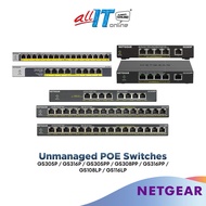 Netgear GS305P / GS316P / GS305PP / GS308PP / GS316PP / GS108LP / GS116LP Unmanaged POE Switches