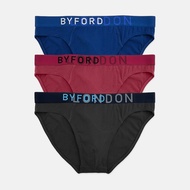 Byford 3pcs Men Hipster Briefs Cotton Elastane BMB278152AS1