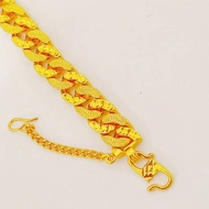 FREE COP 916 Bracelet Gelang Tangan Benson Bercorak Emas Korea Bangkok GOLD PLATED