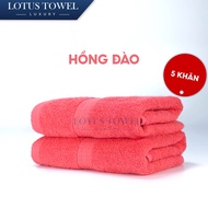 Bộ 5 Khăn mặt LOTUS TOWEL 30x50cm 100% Cotton Cao Cấp Mềm Mịn Thấm Hút Không Ra Màu