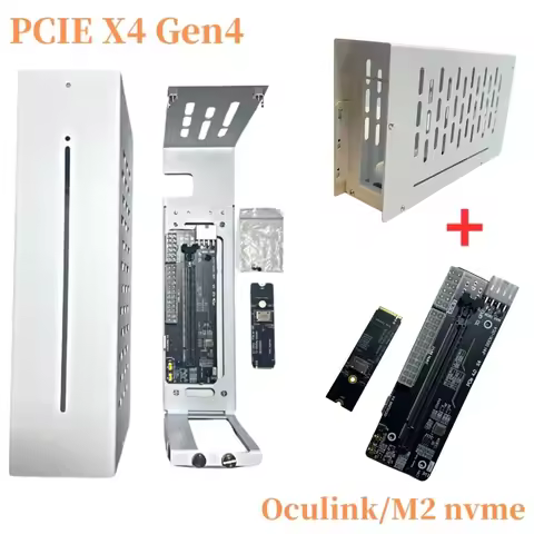 Laptop eGPU Metal Case Oculink/M.2 NVMe External Graphics Card GPU Dock PCI-E 4.0 X4 Gen4 Notebook G