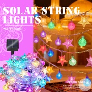 100 LED lampu raya Solar Fairy String Lights Outdoor Waterproof 8 Modes lampu hiasan Solar Power Lam
