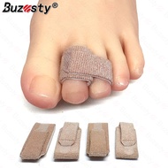 Buzesty Hammer Toe Corrector for Women & Men - Reusable Fabric Buddy Wraps for Broken Toes - Cushion
