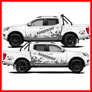 Nissan Navara สติ๊กเกอร์แต่งลายข้างนิสสันนาวาร่า  ชุดแต่งนิสสันนาวาร่า สติ๊กเกอร์ซิ่ง สติ๊กเกอร์ติดร