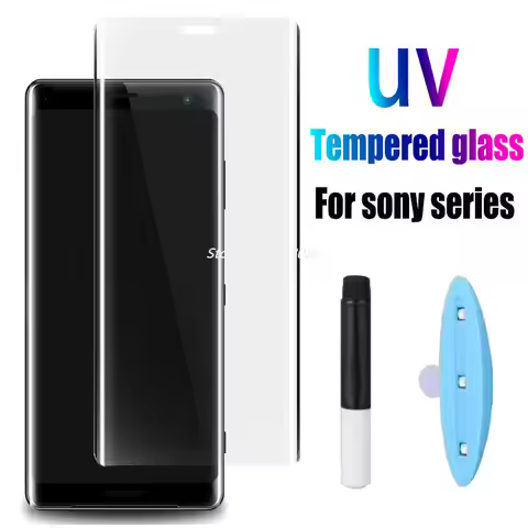 9D UV Liquid Nano Tempered Glass For SONY Xperia XZ1 XZ XZ2 Premium XZ3 X10 Plus XZP Full Glue Cover