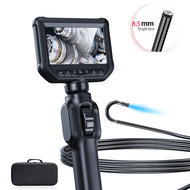 S43กล้องวิดีโอกล่องส่องสำรับอุตสาหกรรมขนาด4.3นิ้วจอ HD 1080P 8Mm เลนส์2M พิกเซล360 ° การหมุนกล้องงูส