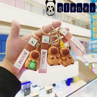 GLENES Capibara Anime Keyring, Simulation Capybara PVC Capybara Pvc Pendant, Bag Pendant with Turtle Capybara Rodent Cute Capybara Pvc Keychain Christmas Gift