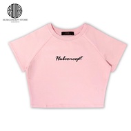 HUB CONCEPT STORE | "hubconcept" Crop Top (NAVY/PINK)