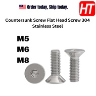 [10PCS] M5 M6 M8 Series Allen Countersunk Screw Stainless Steel M8 Screw M6 Screw M5 Screw
