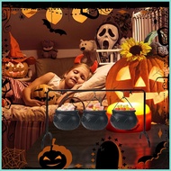 Cauldron Bowl Cauldron Halloween Decoration Iron Pot Bucket Servers for Treat Kitchen Dining Home De
