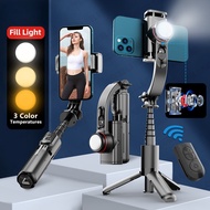 L18s Selfie Stick Tripod with Fill Light Gimbal Stabilizer Bluetooth Remote Extendable for IPhone Sm