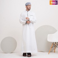 HITAM PUTIH BAJU JUBAH NIBRAS FOR BOYS NGI 006 WHITE AND BLACK GAMIS WHITE BLACK COUPLE FATHER SON K