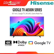 [New Model]HISENSE 43" 50" 55" 65" 75" INCH 4K UHD A6500N SERIES GOOGLE TV SMART TV VOICE CONTROL