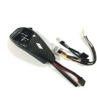 RHD Carbon Fiber Car LED E Chassis Shift Gear Knob For BMW E46 E60 E61 3 5 Series Auto Part Interior