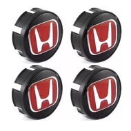 Set of 4 JDM Red H Wheel Center Caps Hubs Cover Cap 58mm fit for HONDA
