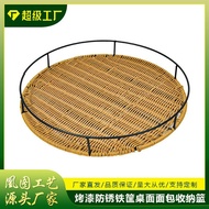 Baguette Rattan Basket European Style Storage Basket Iron Basket Bread Basket Storage Bread Bottom P