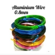 Aluminum Wire 0,8mm - Aluminum Wire 0,8 mm - Color Wire - Brooch Wire - Nail Wire - Accessory Wire