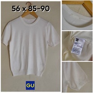 GU BW O Neck Sweater Size S Women's Soft Knit Top KL099