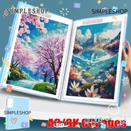 SIMPLESHOP Painting Storage Book, Diamond Painting Data Organizer Photo Album Folder, Durable 60 Pag