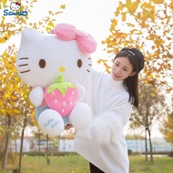 Sanrio ตุ๊กตาหมอนตุ๊กตาตุ๊กตาหนานุ่มลาย Hello Kitty,ตุ๊กตาสัตว์ยัดนุ่นตกแต่งบ้านของขวัญวันเกิดเด็กผู้หญิงเด็ก