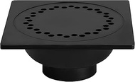 Oatey 43632 3 in. or 4 in. Black ABS Bell Trap Floor Drain with 9 in. x 9 in. Cover