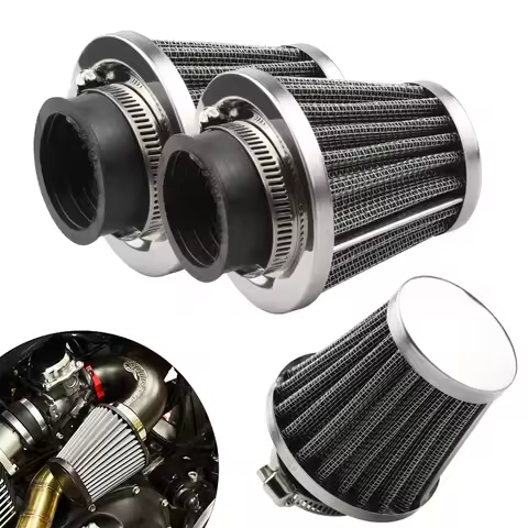 35/39/42/44/48/50/52/964/60MM Motorcycle Air Filters Round Tapered Clamp Filter Compatible With Moto