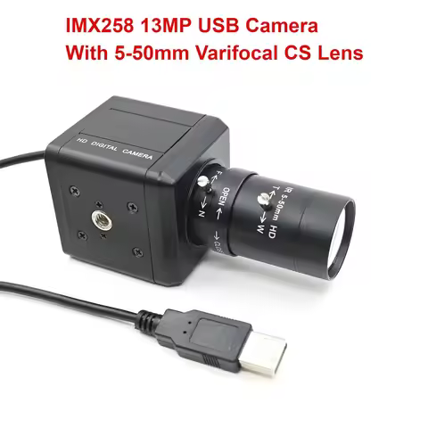 IMX258 13MP USB Camera,4208x3120 10fps,Housing Webcam HD,With Zoom 5-50mm/2.8-12mm Manaul Varifocal 