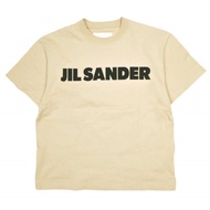 JIL SANDER Made in Italy T-Shirt, SS Logo Print, J02GC0001, J20215, XS, Dark Sand, Short Sleeve, Ori