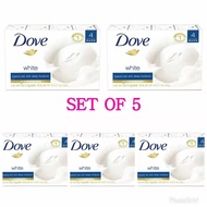 "CANDID SHOP" ( Set of 5 ) Dove Soap Bar 135g (WHITE)"