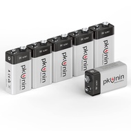 Ocvrszsw 9V Batteries Alkaline 9 Volt Batteries 6 Pack, 9V Battery for Smoke Detector, 10-Year Shelf