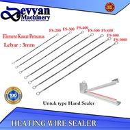 MESIN HEATING WIRE PLATE HEATING ELEMENT PLASTIC PRESS MACHINE HAND IMPULSE SEALER